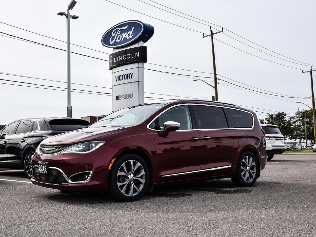 <p>The 2019 Chrysler Pacifica Limited, a standout addition to our inventory, is now available at Victory Ford Lincoln. Elevate your driving experience with this exceptional model.<br />
On this Pacifica Limited you will find features like;<br />
<br />
Heated and Cooled Front Seats</p>

<p>Heated Rear Seats</p>

<p>Heated Steering Wheel</p>

<p>BLIS</p>

<p>3<sup>rd</sup>Row Power Fold</p>

<p>Navigation</p>

<p>Power Sliding Doors</p>

<p>Stow N Vac</p>

<p>Backup Camera</p>

<p>Reverse Sensing System</p>

<p>Power Windows</p>

<p>Power Locks</p>

<p>Power Seats</p>

<p><br />
and so much more!!<br />
<br />
Special Sale price listed is available to finance purchases only on approved credit. Price of vehicle may differ with other forms of payment.<br />
<br />
***3 month comprehensive warranty included on vehicles under ten years old and with less than 160,000KM<br />
<br />
We use no hassle no haggle live market pricing! Save money and time.<br />
All prices shown include all fees. Reconditioning and Full Detailing. Taxes and Licensing extra.<br />
<br />
All Pre-Owned vehicles come standard with one key. If we received additional keys from the previous owner they will be with the vehicle upon delivery at no cost. Additional keys may be purchased at customers requested and expense.<br />
<br />
Book your appointment today!</p>