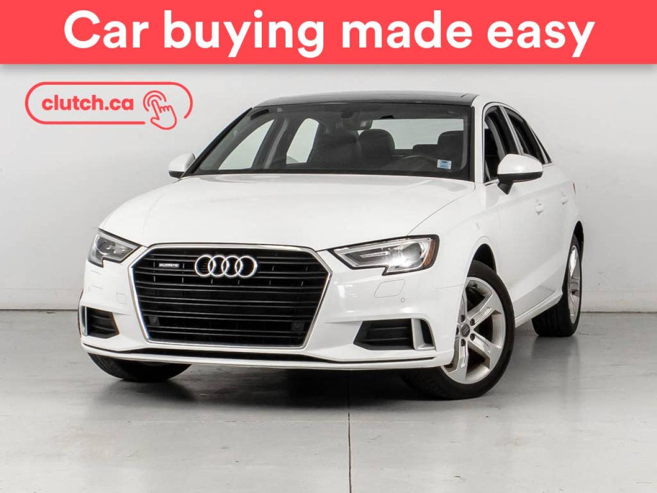 Used 2017 Audi A3 2.0T Komfort AWD w/ Sunroof, Leather, Heated Seats for sale in Bedford, NS