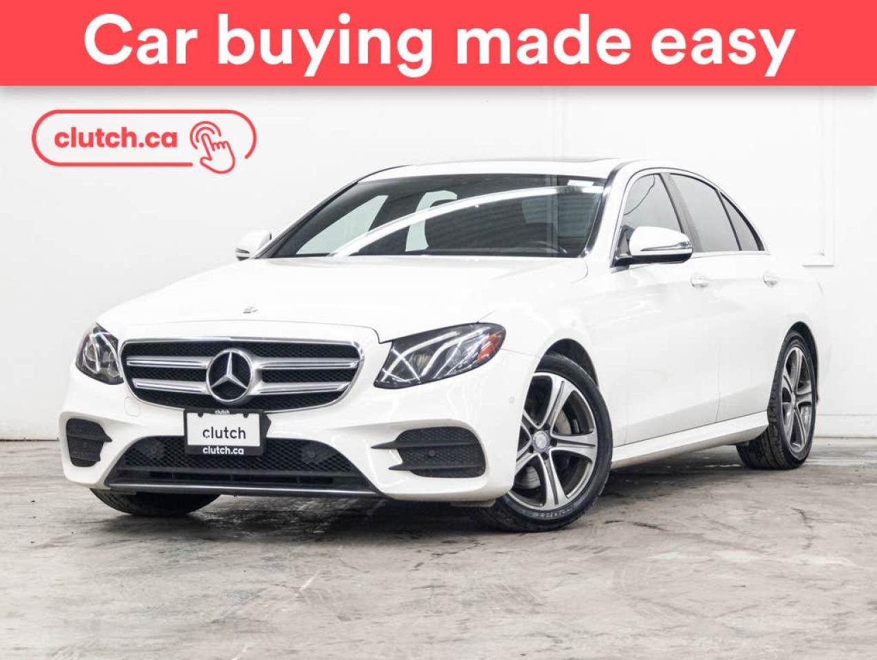 Used 2017 Mercedes-Benz E-Class E 300 Sedan 4MATIC AWD w/ Apple CarPlay & Android Auto, Power Sunroof, Nav for sale in Toronto, ON