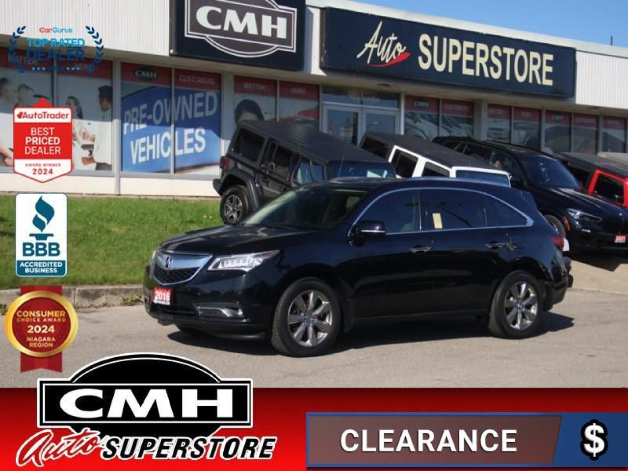 Used 2016 Acura MDX Elite  360-CAM ROOF LEATH P/GATE for sale in St. Catharines, ON