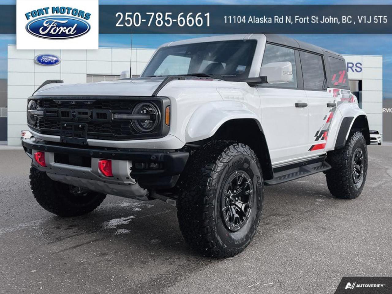 New 2024 Ford Bronco Raptor  - Leather Seats for sale in Fort St John, BC