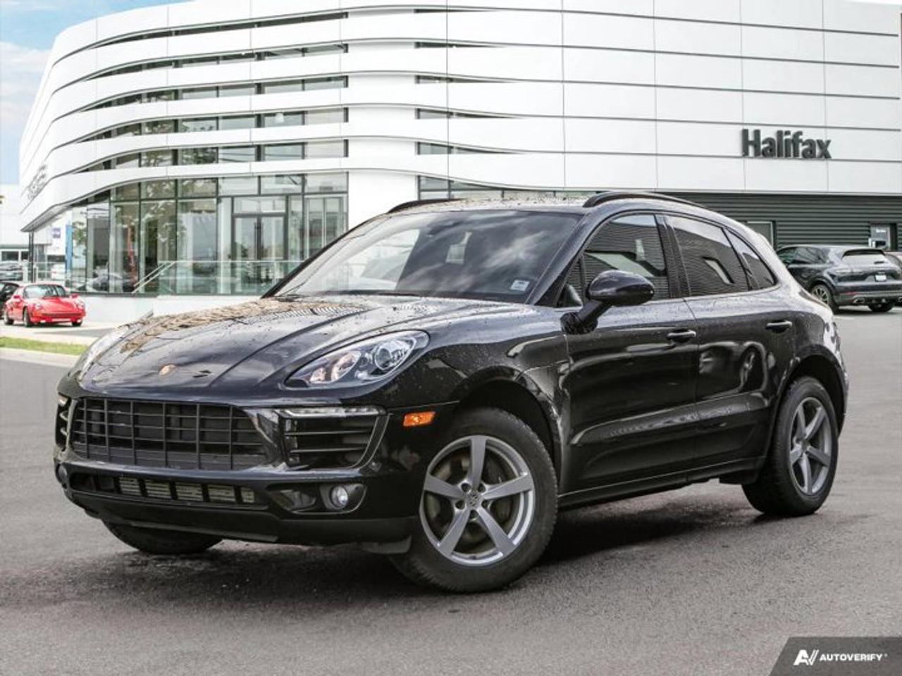 *Available Now at Porsche of Halifax**2018 Porsche Macan -- Jet Black Metallic | PDK | *This *2018 Porsche Macan* is the perfect balance of performance, luxury, and daily-driving versatility---available now at *Porsche of Halifax*. Dressed in *Jet Black Metallic* over a stylish *Black* interior, this Macan delivers unmistakable Porsche DNA in a practical SUV form.Equipped with the sought-after, panoramic roof, *BOSE® Surround Sound*, *Porsche Entry & Drive*, and *PDLS headlights*. Add in *Adaptive Sport Seats*, *Lane Keep Assist*, and you have a compact luxury SUV ready for anything.*Feature Highlights:*  *   7-Speed PDK transmission (Automatic)  *   *Volcano Grey Metallic* exterior with *Black/Luxor Beige* interior  *   *Premium Package Plus* with:    *     Panoramic Roof System    *     *BOSE® Surround Sound*  *   *Lane Keep Assist + Lane Change Assist*  *   *Roof Rails in Black*  *   *17 Macan Wheels* with All-Season Tires  *   With confident all-weather traction and unmistakable style, this Macan offers the ideal Porsche experience---on your terms.Reach out to *Porsche of Halifax* today to arrange your test drive or for more details.