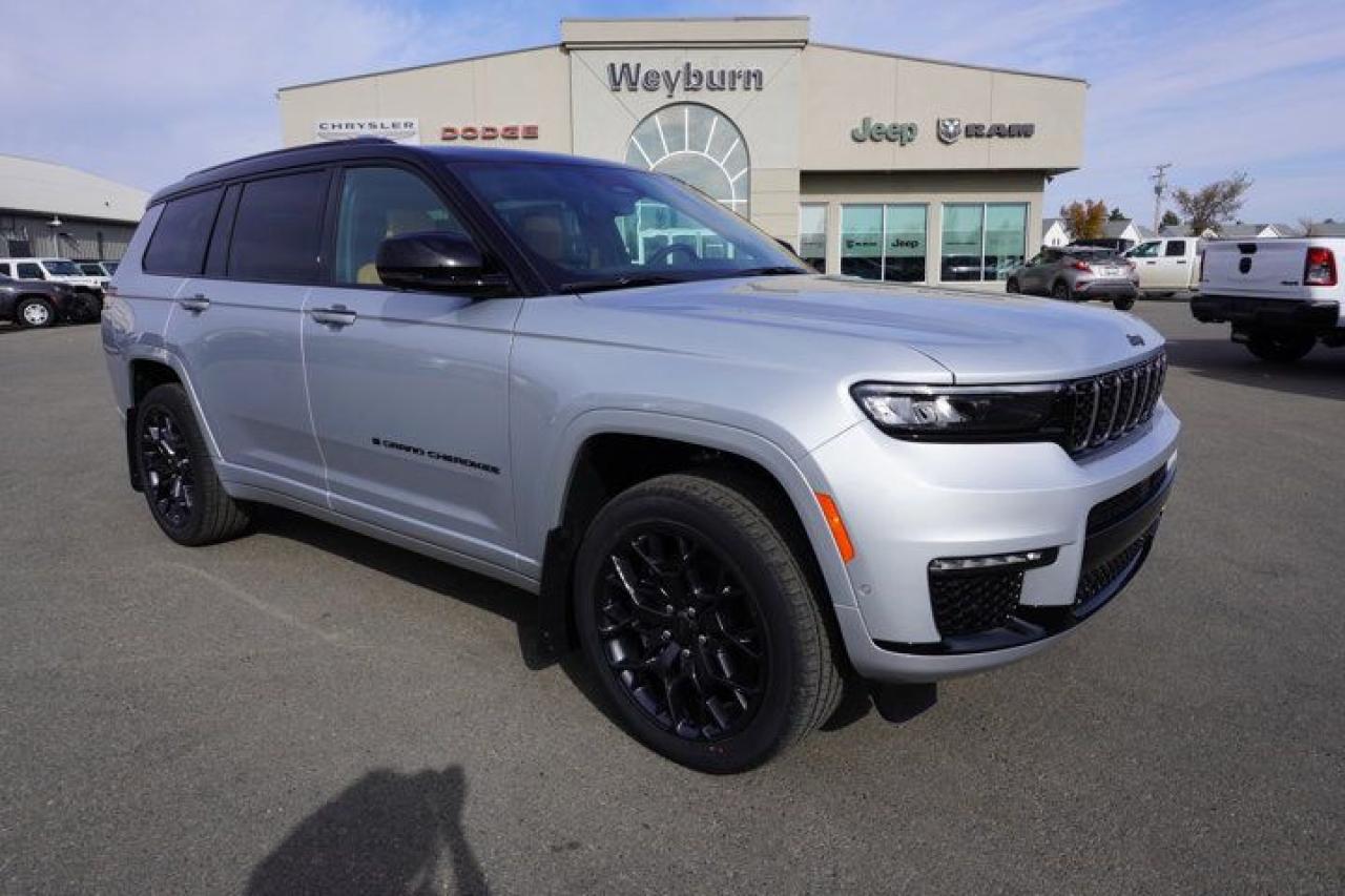 New 2025 Jeep Grand Cherokee L Summit Reserve | High Altitude Pkg | Night Vision Cam | Vented/Heated Leather | Pano Roof | Air Ride for sale in Weyburn, SK