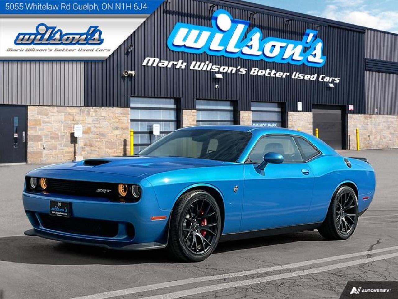 Used 2016 Dodge Challenger SRT Hellcat  Leather, Nav, Sunroof, Heated Seats + Ventilated Seats, Heated Steering, Remote Start for sale in Guelph, ON