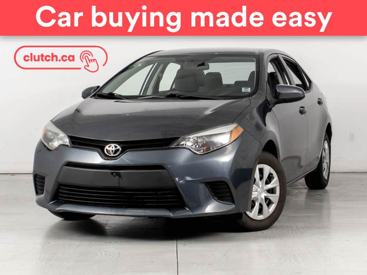 Used 2016 Toyota Corolla CE w/ Bluetooth, A/C for sale in Bedford, NS