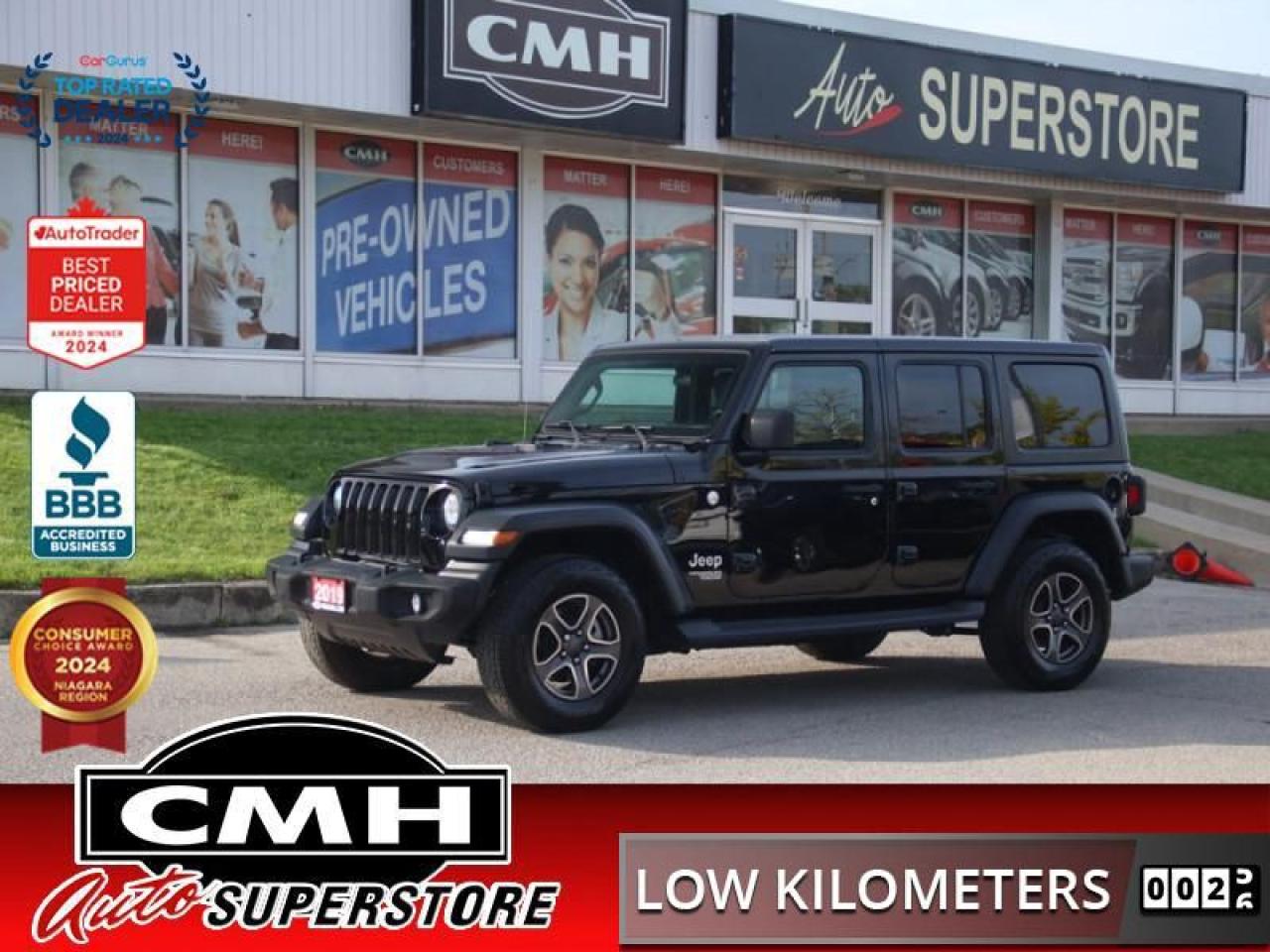 Used 2019 Jeep Wrangler Unlimited Sport  **LOW MILEAGE** for sale in St. Catharines, ON