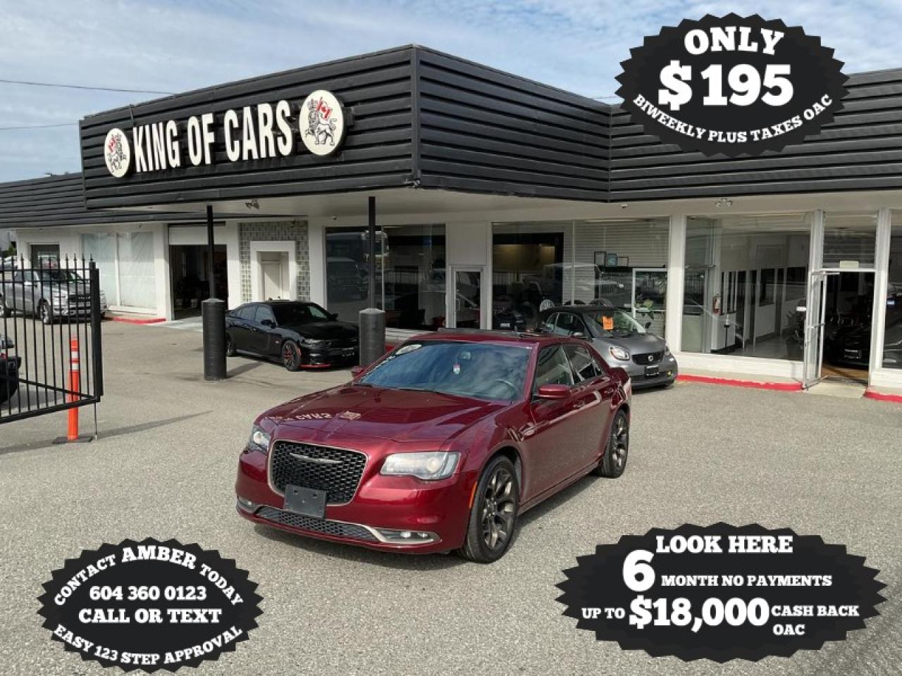 <p><strong>2020 CHRYSLER 300 S</strong></p><p>PANORAMIC SUNROOF, NAVIGATION, BACK UP CAMERA, POWER LEATHER SEATS, HEATED SEATS, ALPINE SPEAKER SYSTEM, APPLE CARPLAY, ANDROID AUTO, PADDLE SHIFTERS, REMOTE STARTER, KEYLESS GO, PUSH BUTTON START, DUAL CLIMATE CONTROL</p><p>AVAILABLE WARRANTY OPTIONS</p><p>CALL US TODAY FOR MORE INFORMATION

604 533 4499 OR TEXT US AT 604 360 0123</p><p>GO TO KINGOFCARSBC.COM AND APPLY FOR A FREE

-------- PRE APPROVAL -------</p><p>STOCK # P215119</p><p>PLUS ADMINISTRATION FEE OF $895 AND TAXES</p><p>DEALER # 31301</p><p>all finance options are subject to ....oac...</p>