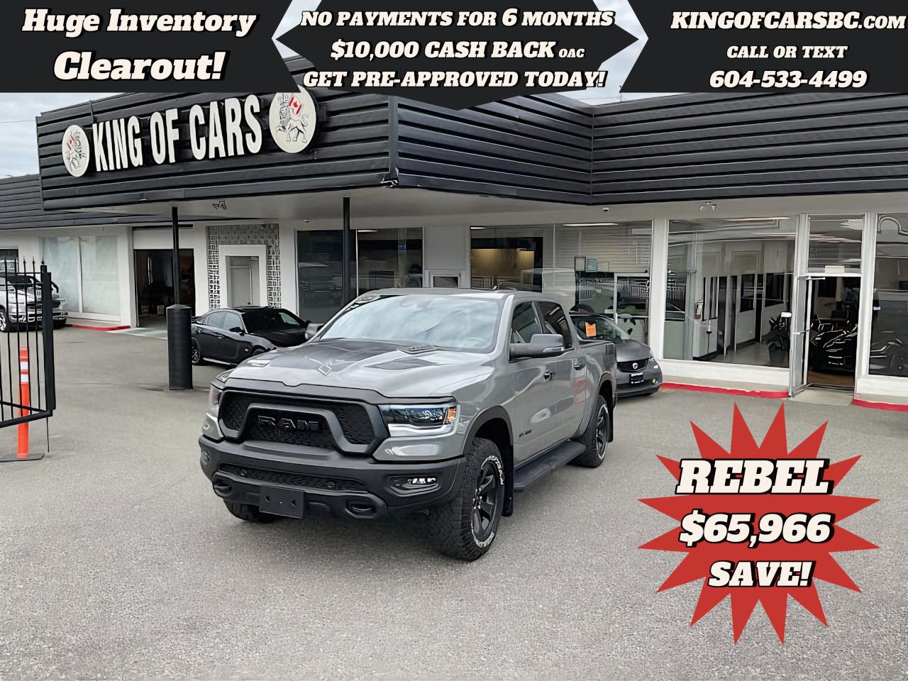 Used 2023 RAM 1500 Rebel 4x4 Crew Cab 57 Box for sale in Langley, BC