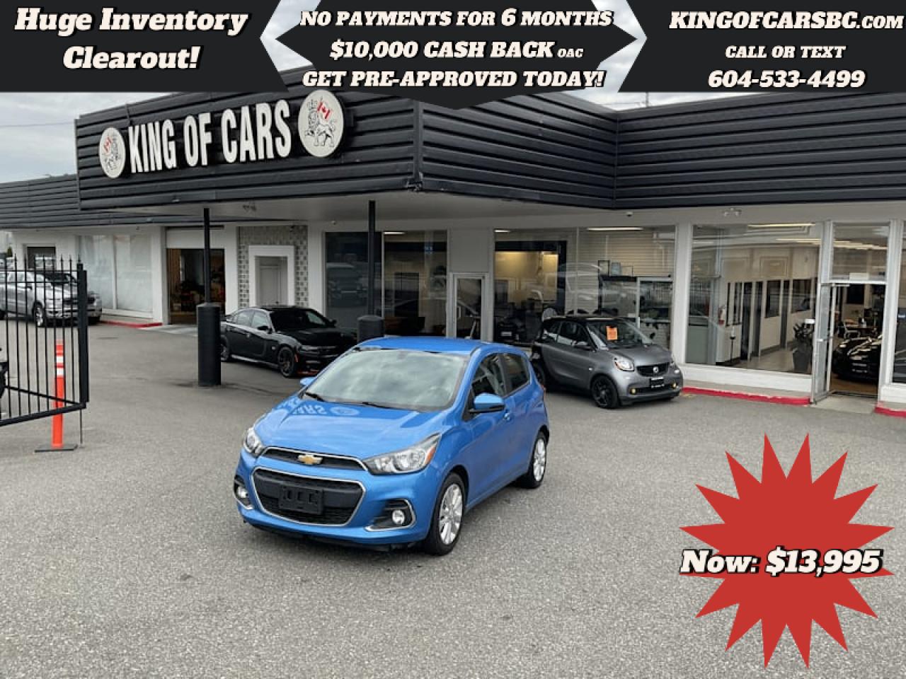 Used 2018 Chevrolet Spark 4dr HB CVT LT w/1LT for sale in Langley, BC