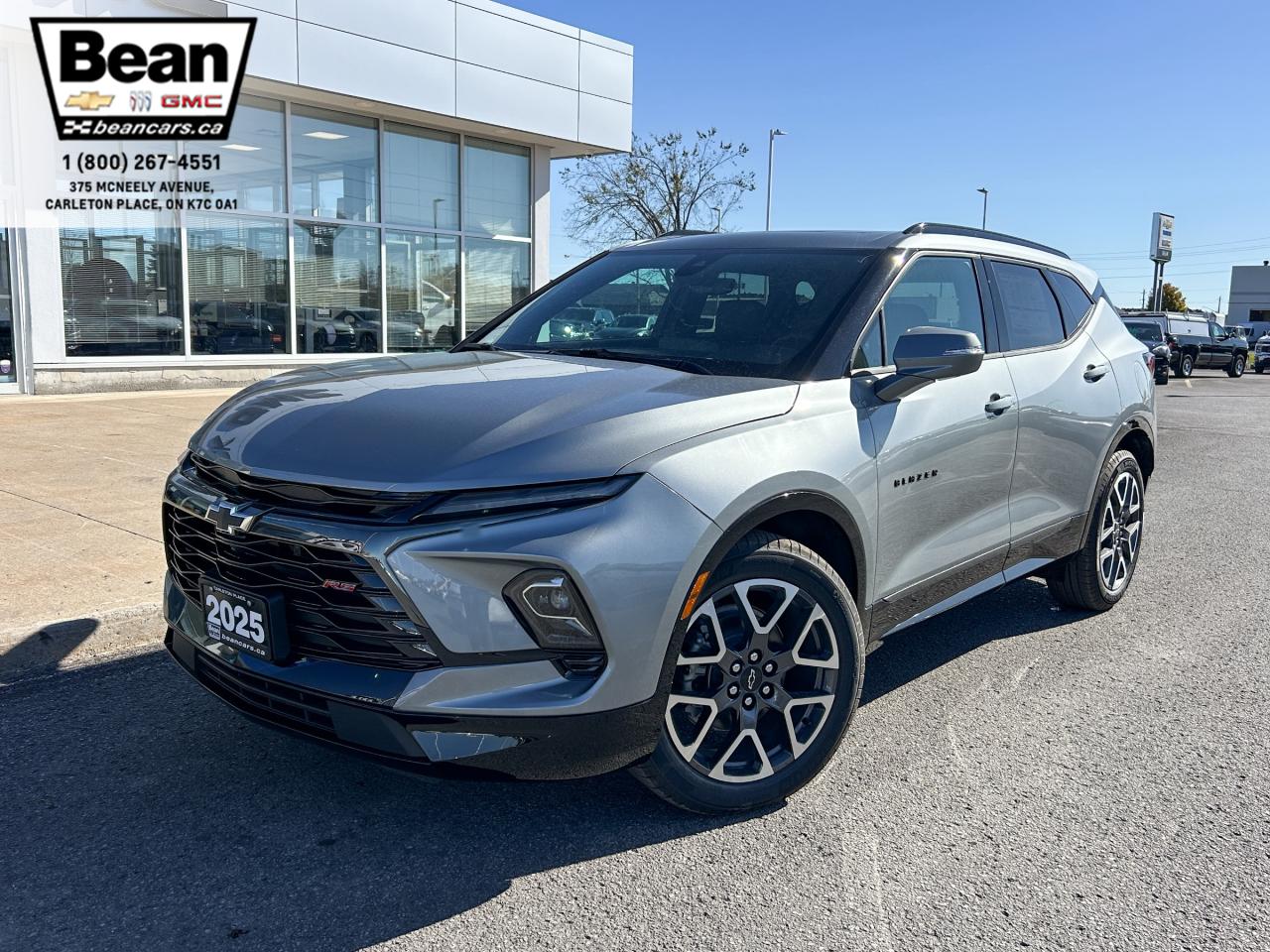 New 2025 Chevrolet Blazer RS 3.6L V6 WITH REMOTE START/ENTRY, HEATED SEATS, HEATED STEERING WHEEL, VENTILATED SEATS, SUNROOF, POWER LIFTGATE, HD REAR VISION CAMERA for sale in Carleton Place, ON