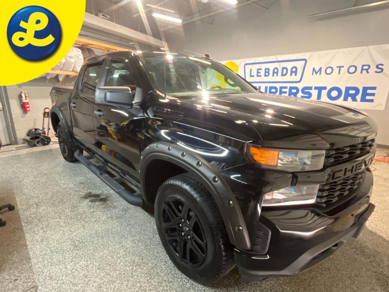 Used 2022 Chevrolet Silverado 1500 Custom 4x4 Crew Cab * Turbo * Navigation * Tonneau Cover * Auto Start * Power Tail-Gate * 20 Inch Blacked Out Alloy Wheels * Black Fender Flares * Rai for sale in Cambridge, ON