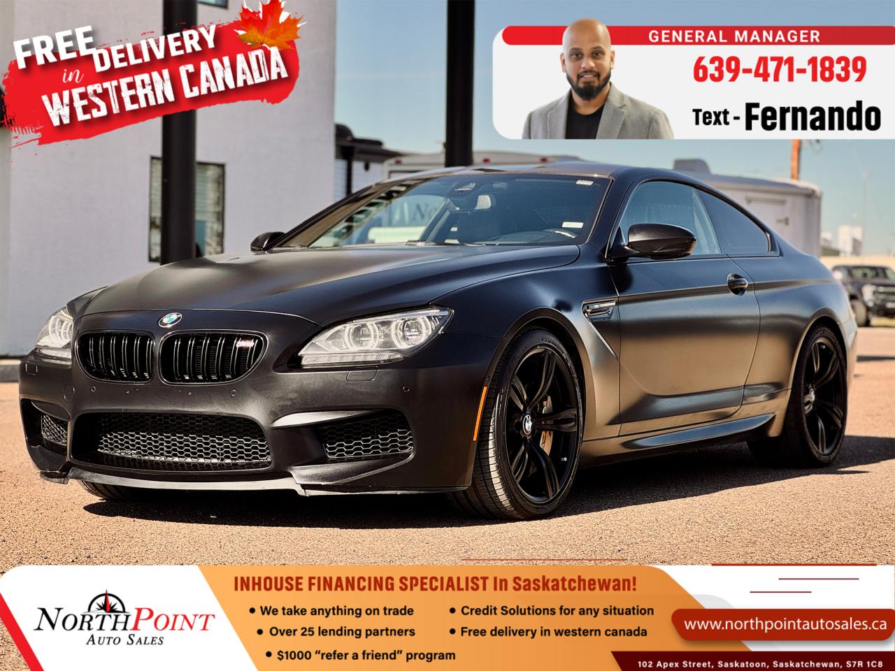 Used 2015 BMW M6 M6 for sale in Saskatoon, SK