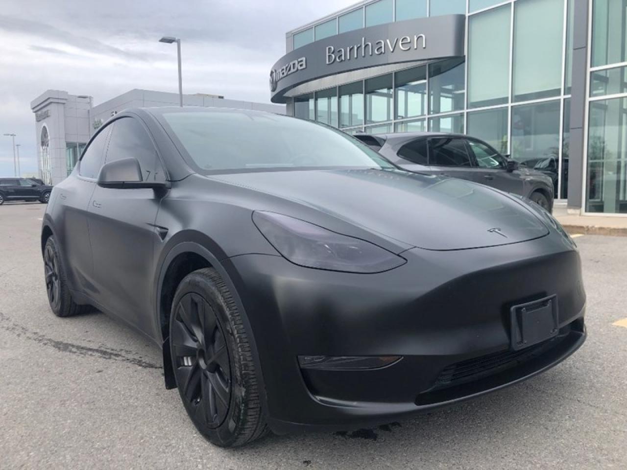 Used 2023 Tesla Model Y RWD w/ Autopilot | Wrapped in Flat Grey Colour for sale in Ottawa, ON