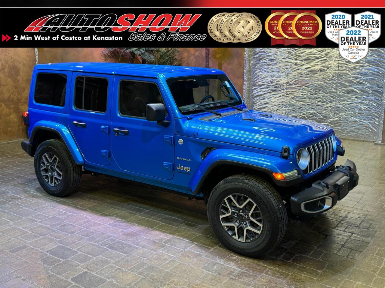 Used 2024 Jeep Wrangler Sahara 4X4 - CLEAN CARFAX!! HARD TOP JEEP!! for sale in Winnipeg, MB