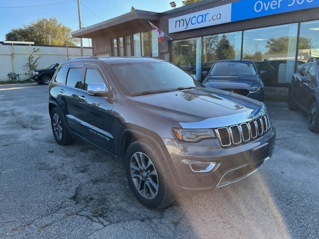 Used 2018 Jeep Grand Cherokee Limited 3.6L LIMITED 4X4!!!  SUNROOF. BACKUP CAM. HEATED SEATS. LEATHER. NAV. PWR SEATS. ALLOYS. A/C. CRUISE for sale in North Bay, ON