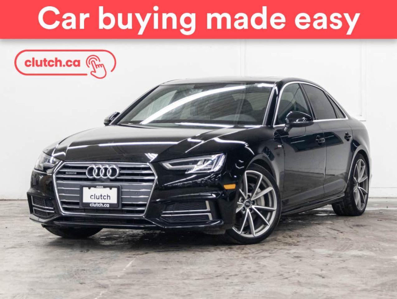 Used 2017 Audi A4 Technik AWD w/ Apple CarPlay & Android Auto, Power Sunroof, Nav for sale in Toronto, ON