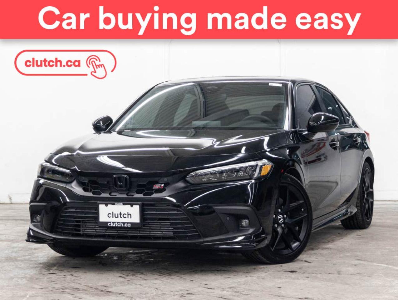 Used 2024 Honda Civic SI Sedan SI w/ Apple CarPlay & Android Auto, Heated Steering Wheel, Heated Front Seats for sale in Toronto, ON