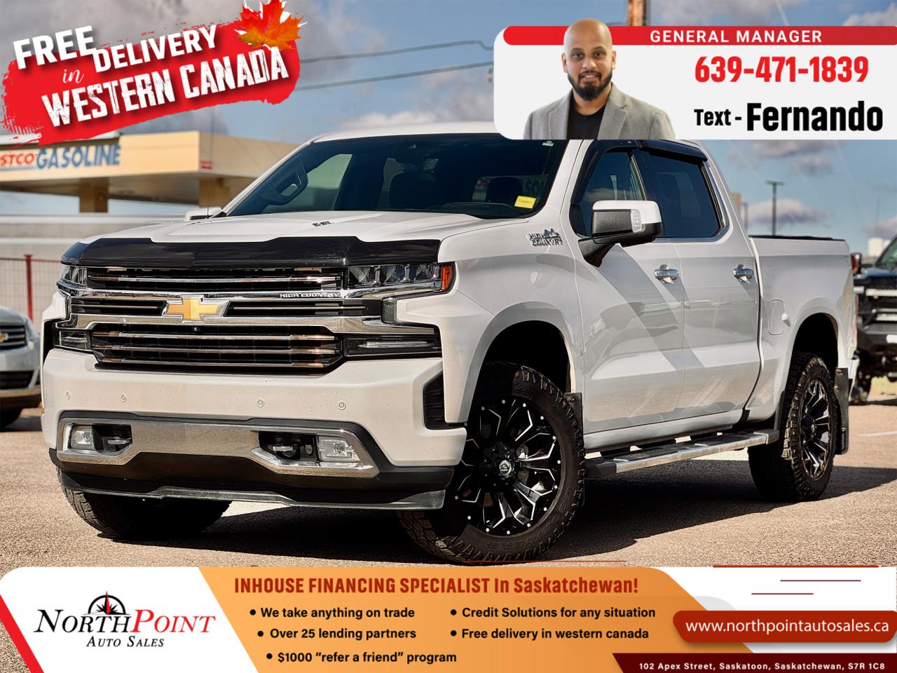 Used 2020 Chevrolet Silverado 1500 High Country for sale in Saskatoon, SK