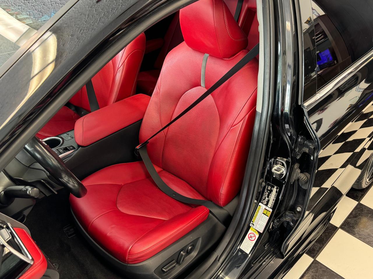 2018 Toyota Camry XSE+Red Leather+New Tires+Brakes+BSM+Roof+LaneKeep Photo87