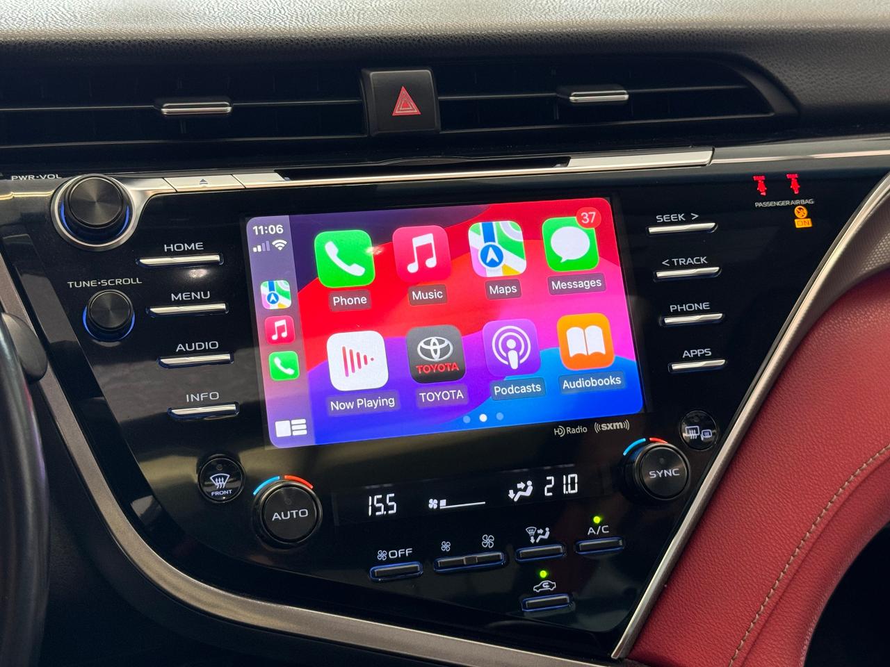 2018 Toyota Camry XSE+Red Leather+New Tires+Brakes+BSM+Roof+LaneKeep - Photo #14