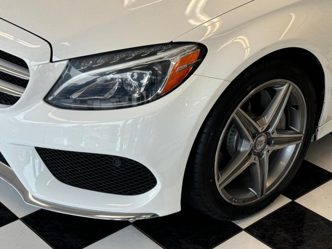 2017 Mercedes-Benz C-Class C300 4MATIC+Roof+Camera+New Tires+Heated Steering Photo86