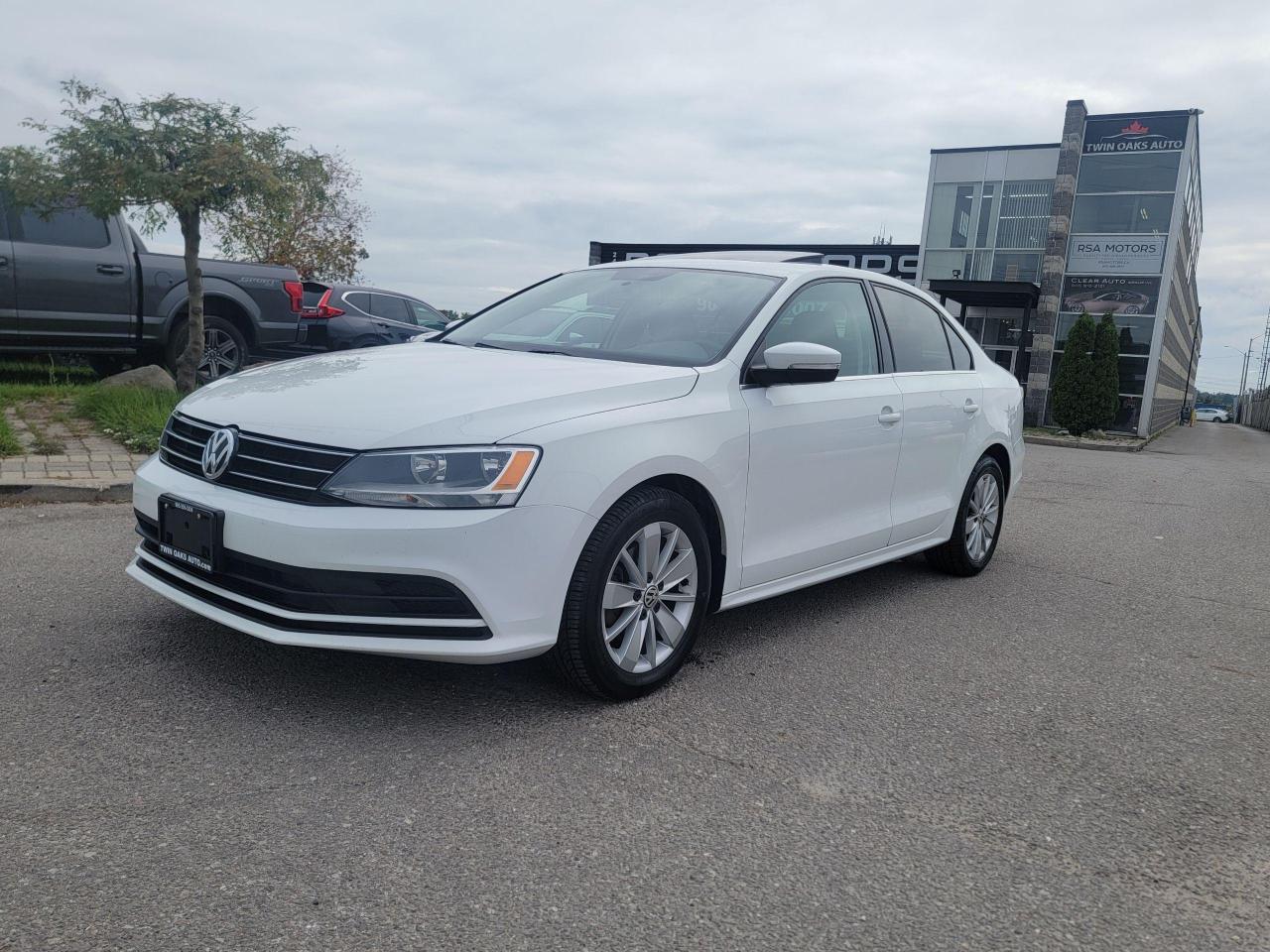 <p>REALLY CLEAN 2016 VOLKSWAGEN JETTA! SUNROOF, HEATED SEATS, REVERSE CAMERA! LOCAL ONTARIO TRADE-IN, CLEAN CARFAX ONLY ONE OWNER!! DRIVES GREAT, CALL TODAY!</p><p> </p><p>THE FULL CERTIFICATION COST OF THIS VEICHLE IS AN <strong>ADDITIONAL $690+HST</strong>. THE VEHICLE WILL COME WITH A FULL VAILD SAFETY AND 36 DAY SAFETY ITEM WARRANTY. THE OIL WILL BE CHANGED, ALL FLUIDS TOPPED UP AND FRESHLY DETAILED. WE AT TWIN OAKS AUTO STRIVE TO PROVIDE YOU A HASSLE FREE CAR BUYING EXPERIENCE! WELL HAVE YOU DOWN THE ROAD QUICKLY!!! </p><p><strong>Financing Options Available!</strong></p><p><strong>TO CALL US 905-339-3330 </strong></p><p>We are located @ 2470 ROYAL WINDSOR DRIVE (BETWEEN FORD DR AND WINSTON CHURCHILL) OAKVILLE, ONTARIO L6J 7Y2</p><p>PLEASE SEE OUR MAIN WEBSITE FOR MORE PICTURES AND CARFAX REPORTS</p><p><span style=font-size: 18pt;>TwinOaksAuto.Com</span></p>