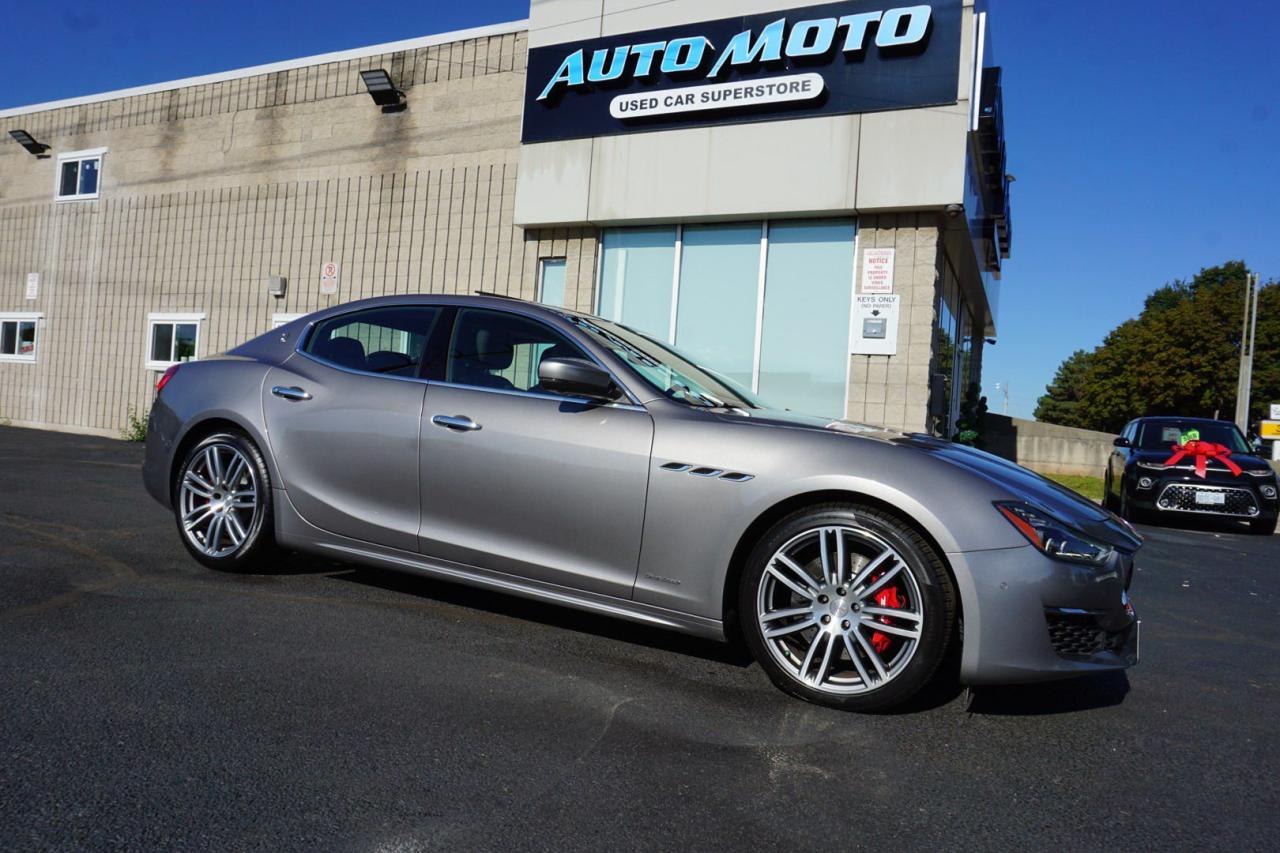 Used 2018 Maserati Ghibli S Q4 GRANLUSSO CERTIFIED *ACCIDENT FREE* 360 CAMERA NAV BLUETOOTH LEATHER HEATED SEATS SUNROOF CRUISE ALLOYS for sale in Burlington, ON