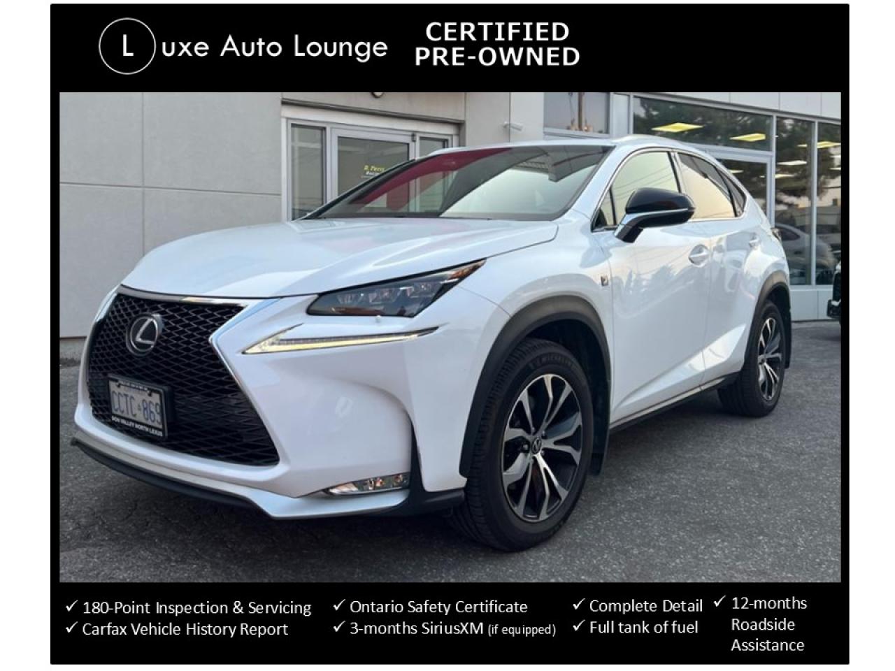 Used 2017 Lexus NX 200t F-SPORT 2, LOW KM, LOADED! RED SEATS! NAV, SUNROOF for sale in Orleans, ON