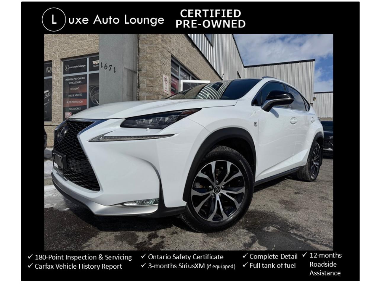 Used 2017 Lexus NX 200t F-SPORT 2, LOW KM, LOADED! RED SEATS! NAV, SUNROOF for sale in Orleans, ON