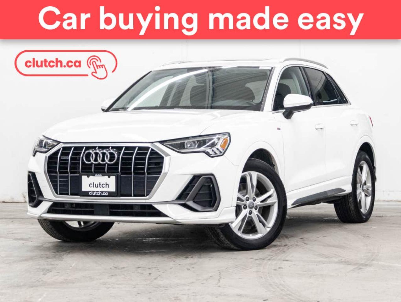 Used 2020 Audi Q3 Progressiv AWD w/ Apple CarPlay & Android Auto, Panoramic Sunroof, Nav for sale in Toronto, ON