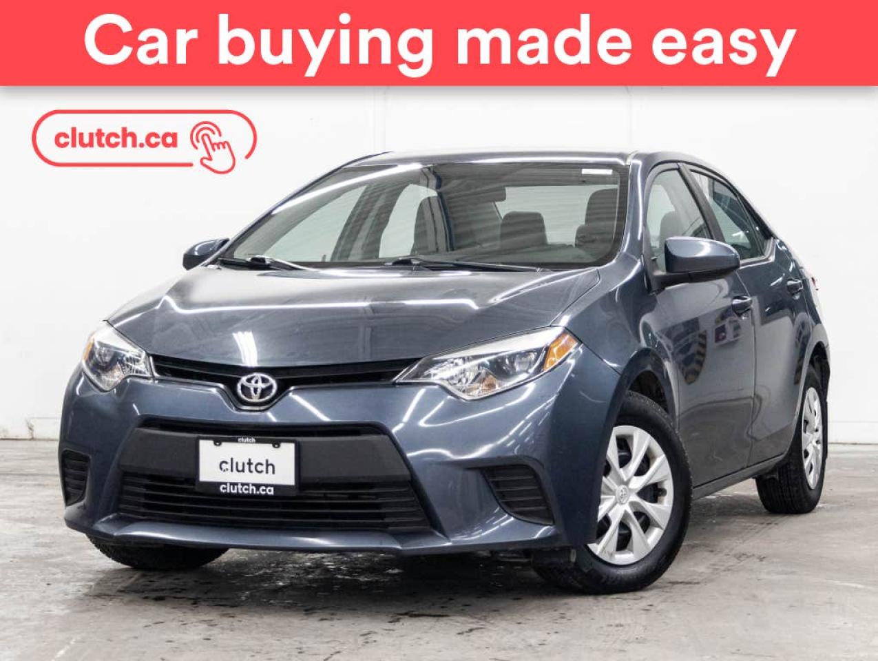 Used 2015 Toyota Corolla CE w/ Bluetooth, A/C, USB Port for sale in Toronto, ON