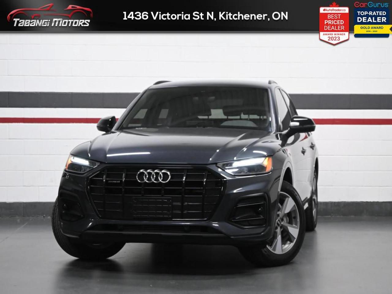 <b>Apple Carplay, Android Auto, Black Optics, Ambient Lighting, Heated Seats & Steering Wheel, Audi Active Lane Assist, Audi Pre Sense, Side Assist, Park Aid!</b><br>  Tabangi Motors is family owned and operated for over 20 years and is a trusted member of the UCDA. Our goal is not only to provide you with the best price, but, more importantly, a quality, reliable vehicle, and the best customer service. Serving the Kitchener area, Tabangi Motors, located at 1436 Victoria St N, Kitchener, ON N2B 3E2, Canada, is your premier retailer of Preowned vehicles. Our dedicated sales staff and top-trained technicians are here to make your auto shopping experience fun, easy and financially advantageous. Please utilize our various online resources and allow our excellent network of people to put you in your ideal car, truck or SUV today! <br><br>Tabangi Motors in Kitchener, ON treats the needs of each individual customer with paramount concern. We know that you have high expectations, and as a car dealer we enjoy the challenge of meeting and exceeding those standards each and every time. Allow us to demonstrate our commitment to excellence! Call us at 905-670-3738 or email us at customercare@tabangimotors.com to book an appointment. <br><hr></hr>CERTIFICATION: Have your new pre-owned vehicle certified at Tabangi Motors! We offer a full safety inspection exceeding industry standards including oil change and professional detailing prior to delivery. Vehicles are not drivable, if not certified. The certification package is available for $595 on qualified units (Certification is not available on vehicles marked As-Is). All trade-ins are welcome. Taxes and licensing are extra.<br><hr></hr><br> <br>   This Audi Q5 is well-equipped and well-rounded, with delightful driving dynamics. This  2023 Audi Q5 is for sale today in Kitchener. <br> <br>For luxury SUV buyers who are big on style and technology, this 2023 Audi Q5 is a handsome choice with plenty to like. This vehicle looks good, treats occupants right, and wont seem out of place at the valet stand. This Q5 applies the brands luxury pedigree to the compact-crossover template, and features an impeccably-built cabin with upscale features, impressive ergonomics, and a tranquil ride quality. Overall, this Audi Q5 promotes a stately image and delivers a posh driving experience.This  SUV has 22,115 kms. Its  grey in colour  . It has a 7 speed automatic transmission and is powered by a  201HP 2.0L 4 Cylinder Engine.  This vehicle has been upgraded with the following features: Air, Rear Air, Tilt, Cruise, Power Windows, Power Locks, Power Mirrors. <br> <br>To apply right now for financing use this link : <a href=https://kitchener.tabangimotors.com/apply-now/ target=_blank>https://kitchener.tabangimotors.com/apply-now/</a><br><br> <br/><br><hr></hr>SERVICE: Schedule an appointment with Tabangi Service Centre to bring your vehicle in for all its needs. Simply click on the link below and book your appointment. Our licensed technicians and repair facility offer the highest quality services at the most competitive prices. All work is manufacturer warranty approved and comes with 2 year parts and labour warranty. Start saving hundreds of dollars by servicing your vehicle with Tabangi. Call us at 905-670-8100 or follow this link to book an appointment today! https://calendly.com/tabangiservice/appointment. <br><hr></hr>PRICE: We believe everyone deserves to get the best price possible on their new pre-owned vehicle without having to go through uncomfortable negotiations. By constantly monitoring the market and adjusting our prices below the market average you can buy confidently knowing you are getting the best price possible! No haggle pricing. No pressure. Why pay more somewhere else?<br><hr></hr>WARRANTY: This vehicle qualifies for an extended warranty with different terms and coverages available. Dont forget to ask for help choosing the right one for you.<br><hr></hr>FINANCING: No credit? New to the country? Bankruptcy? Consumer proposal? Collections? You dont need good credit to finance a vehicle. Bad credit is usually good enough. Give our finance and credit experts a chance to get you approved and start rebuilding credit today!<br> o~o