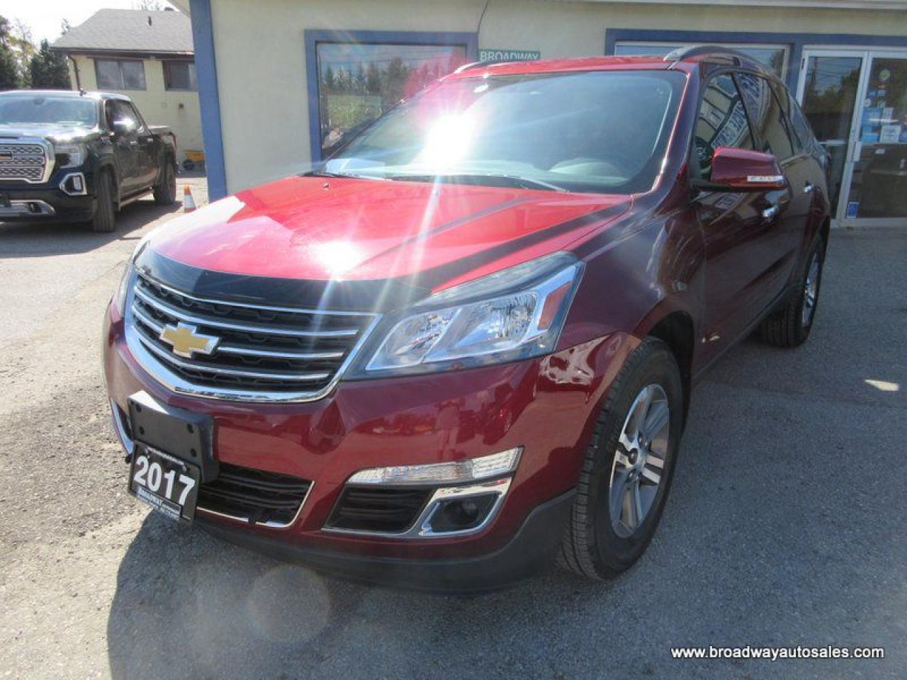 Used 2017 Chevrolet Traverse FAMILT MOVING 2-LT-EDITION 7 PASSENGER 3.6L - V6.. CAPTAINS.. 3RD ROW.. LEATHER.. HEATED SEATS.. BACK-UP CAMERA.. POWER DUAL SUNROOF.. for sale in Bradford, ON