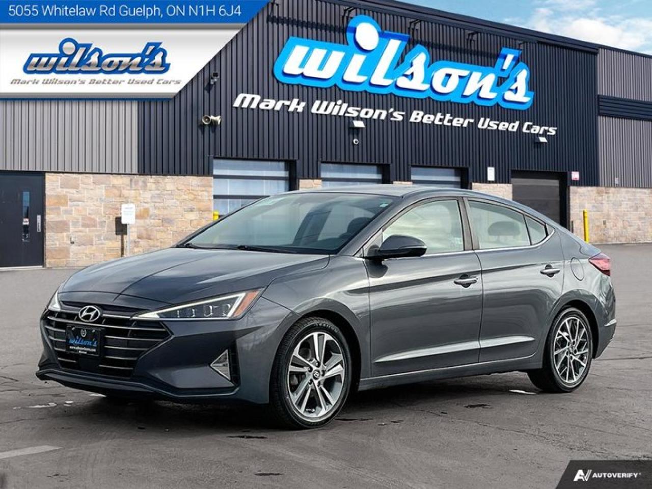 Used 2019 Hyundai Elantra Ultimate  Leather, Sunroof, Nav, Heated Seats & Steering, Apple CarPlay & Android Auto, Rear Camera for sale in Guelph, ON