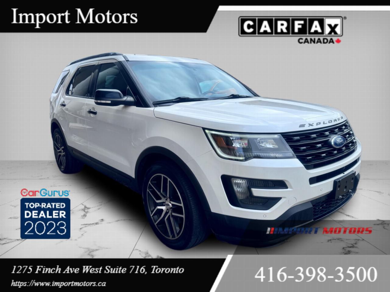 Used 2016 Ford Explorer Sport 4dr 4x4 Automatic Leather Sunroof Backup Camera for sale in North York, ON