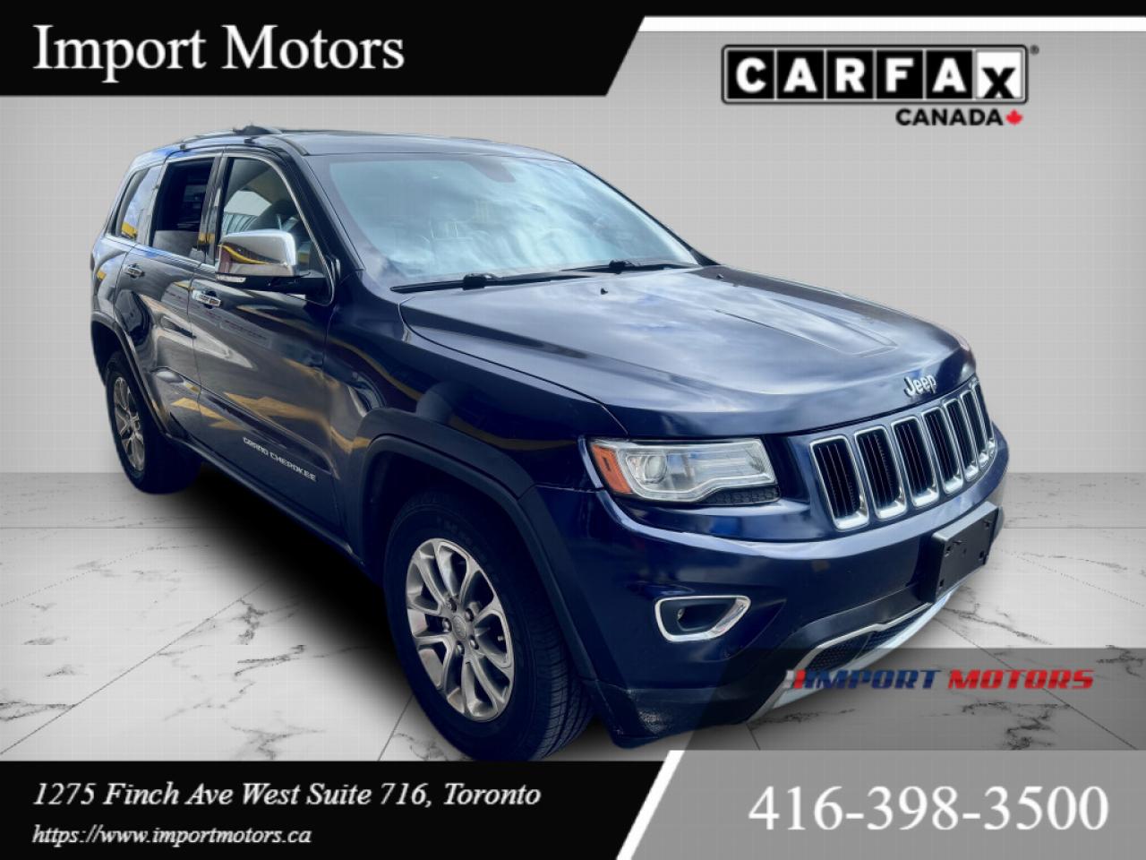 Used 2015 Jeep Grand Cherokee Limited 4dr 4x4 Automatic for sale in North York, ON