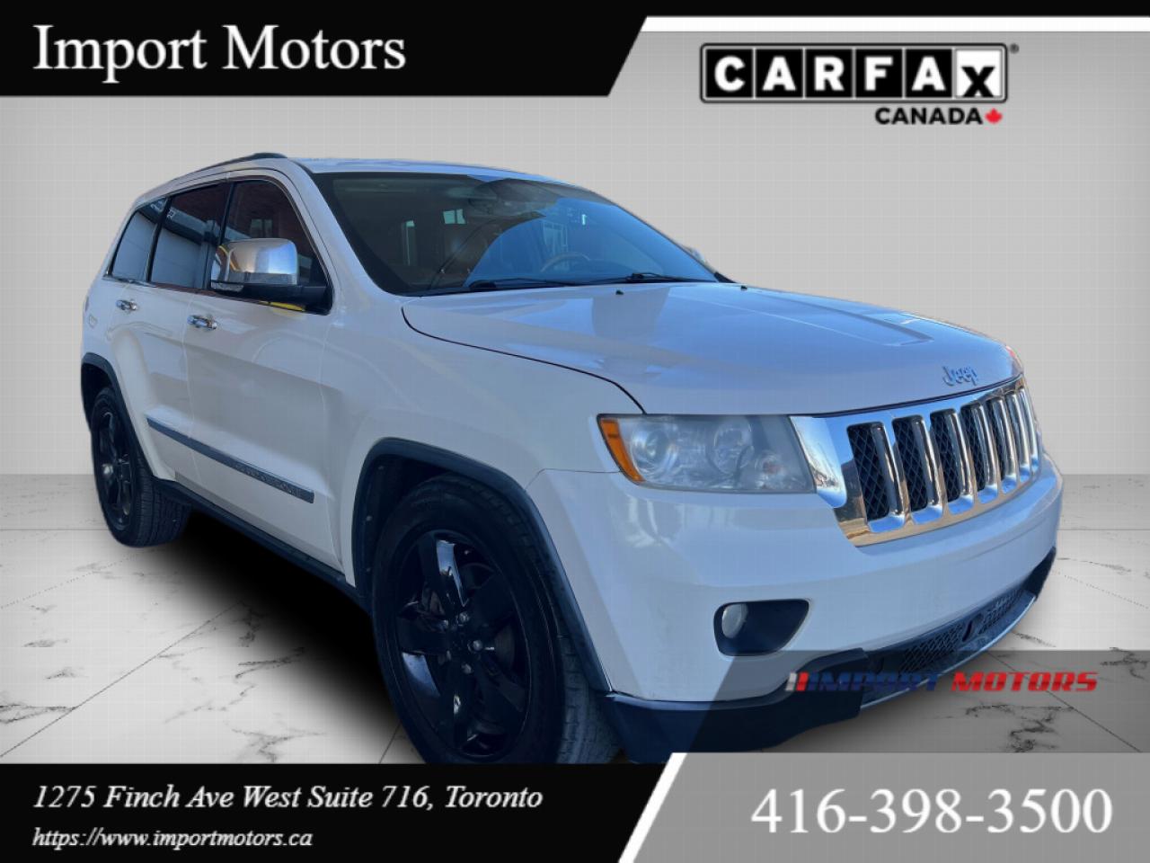 Used 2012 Jeep Grand Cherokee 4WD 4dr Overland for sale in North York, ON