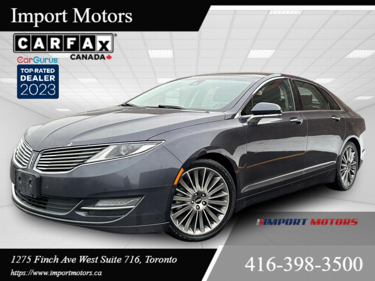 Used 2013 Lincoln MKZ 4dr Sdn V6 AWD LEATHER SUNROOF for sale in North York, ON