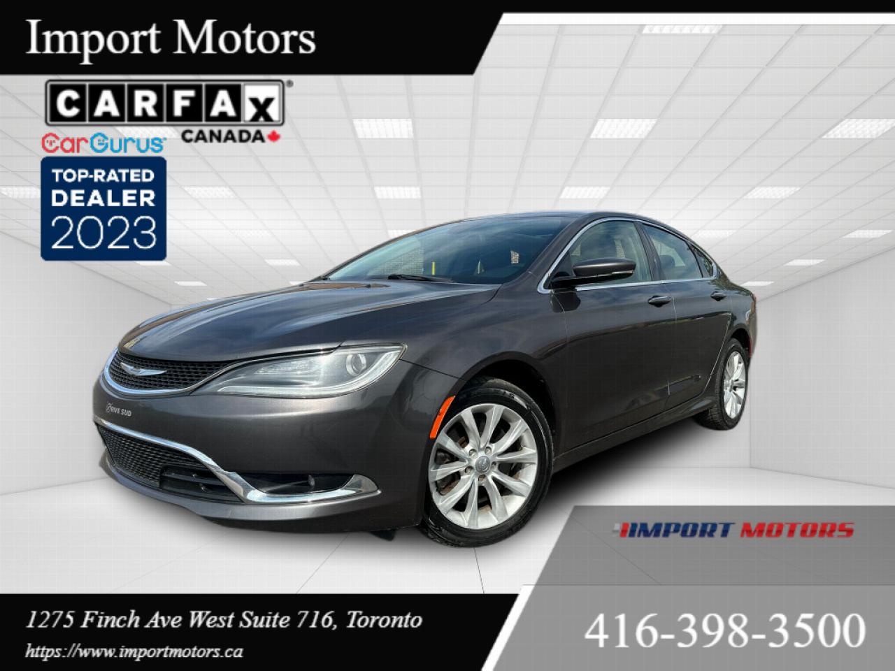 Used 2015 Chrysler 200 4dr Leather Sunroof backup Camera for sale in North York, ON