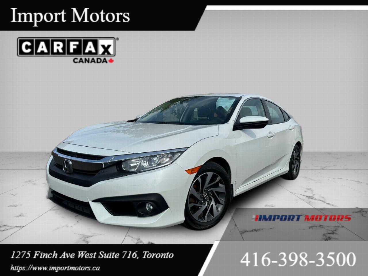 Used 2017 Honda Civic Sedan 4dr CVT EX for sale in North York, ON