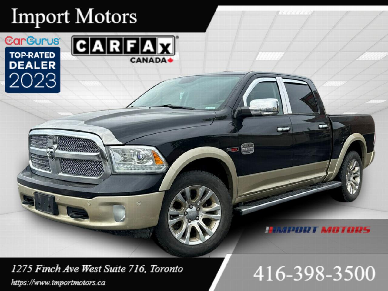 Used 2016 RAM 1500 LONGHORN Crew Cab 140.5