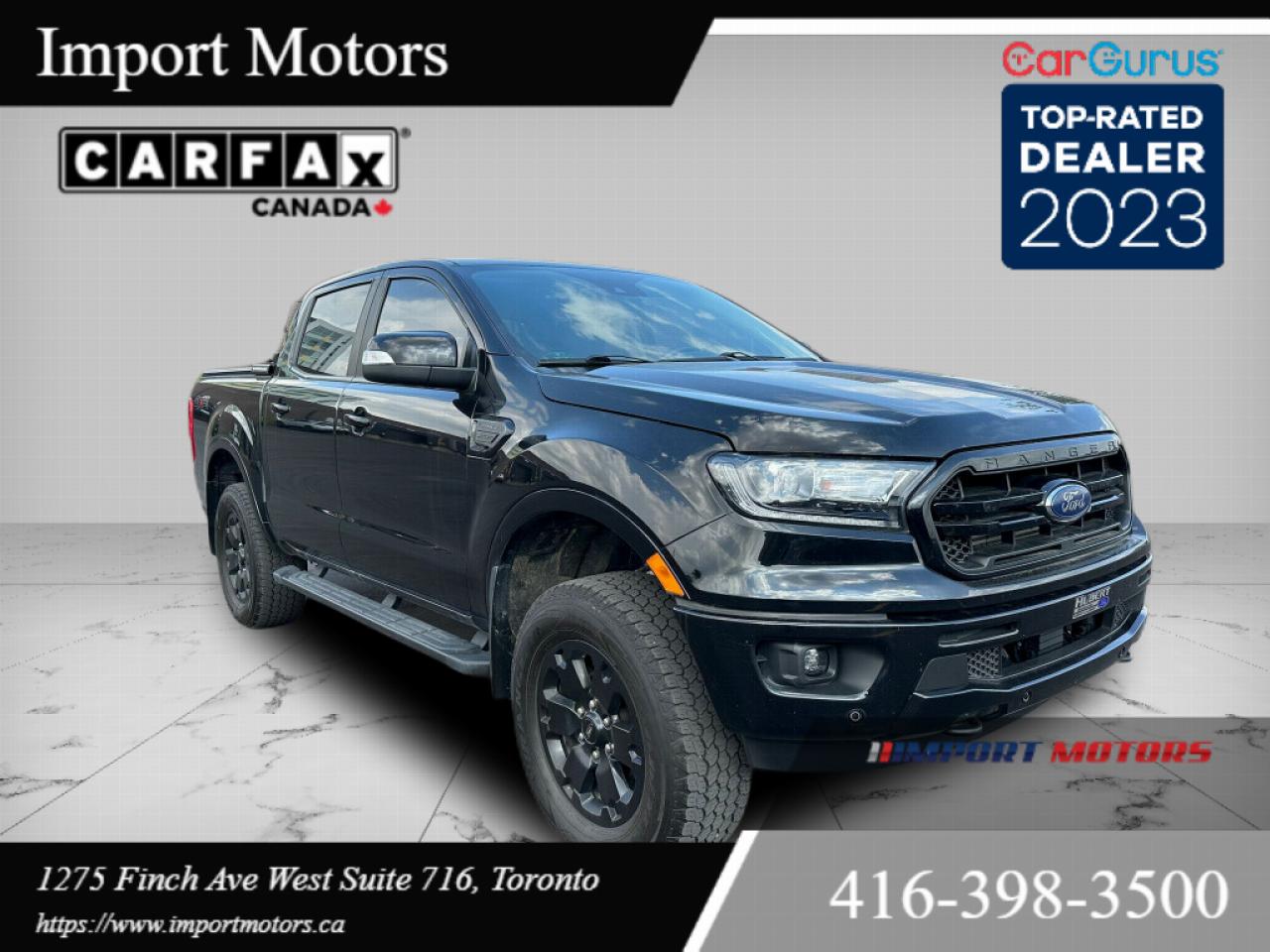 Used 2020 Ford Ranger LARIAT 4WD SuperCrew 5' Box LEATHER ACCIDENT FREE for sale in North York, ON