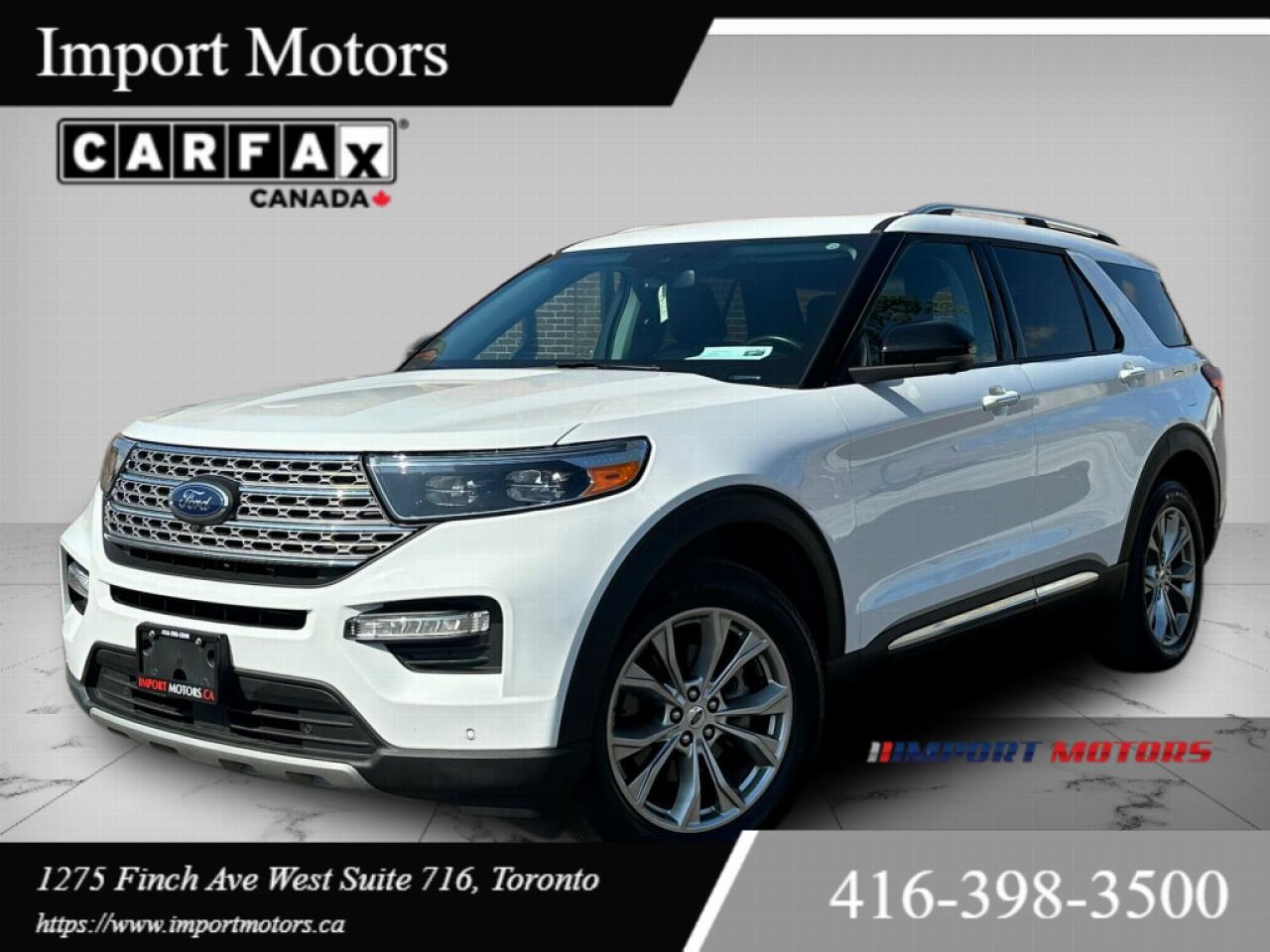 Used 2021 Ford Explorer Limited 4WD NAVIGATION LEATHER SUNROOF CAMERA ALLOY WHEELS for sale in North York, ON