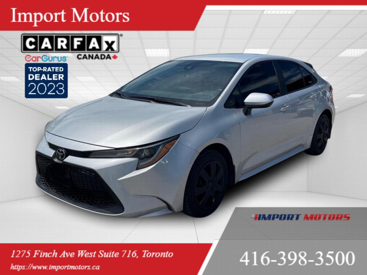 Used 2021 Toyota Corolla 4dr Sedan CVT Very Clean for sale in North York, ON