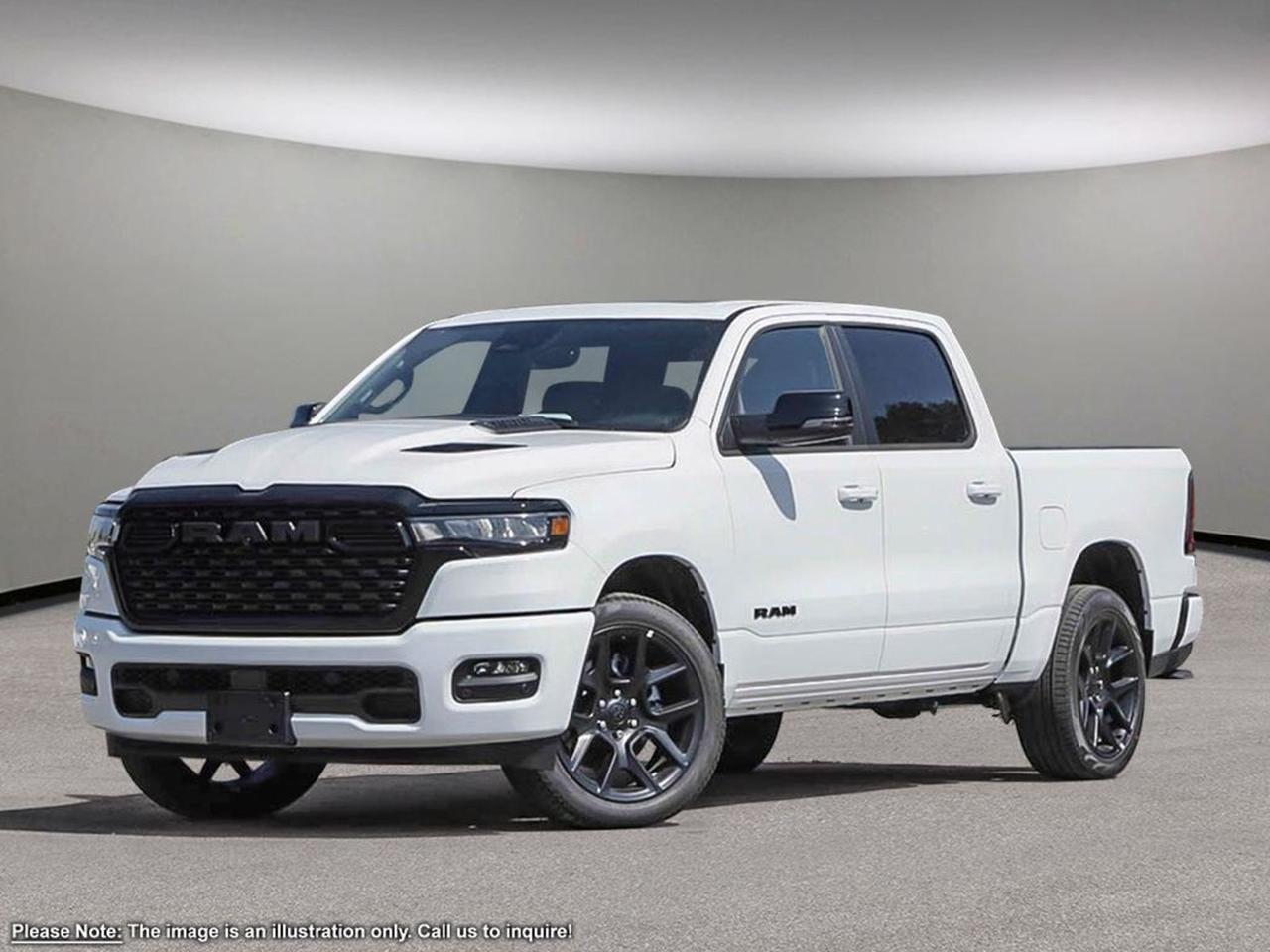 Experience power, style, and cutting-edge technology with the all-new 2025 Ram 1500 Sport 4x4 Crew Cab in stunning White with a sleek Black interior. This truck delivers a turbocharged straight-six engine paired with an advanced 8-speed automatic for exceptional performance whether youre tackling tough terrains or cruising the city.Stay comfortable and connected with multi-zone climate control, heated front seats, a heated steering wheel, and an intuitive navigation and premium sound system. Safety features like lane departure warning, blind spot monitor, adaptive cruise control, front collision mitigation, and an aerial view display keep you confident on every drive.With keyless entry and start, remote engine start, adjustable pedals, and a spacious crew cab with a pass-through rear seat, this Ram 1500 Sport blends convenience and capability seamlessly. Tow with ease using the integrated tow hitch and stay in command with four-wheel drive and stability control.Ready to elevate your drive? The 2025 Ram 1500 Sport is built to perform and designed to impressvisit Aurora Dodge today to test drive yours!PRICING ADVERTISED IS REFLECTING THE CASH INCENTIVE AND CANNOT BE STACKED WITHLOW RATEFINANCING, PRICING ADVERTISED CAN BE FINANCED. REACH OUT TO THE SALES TEAM TO GET YOUR QUOTE TAILORED TO HOW YOU WOULD LIKE TO BUYCALL AURORA DODGE NOW AT867-873-4222