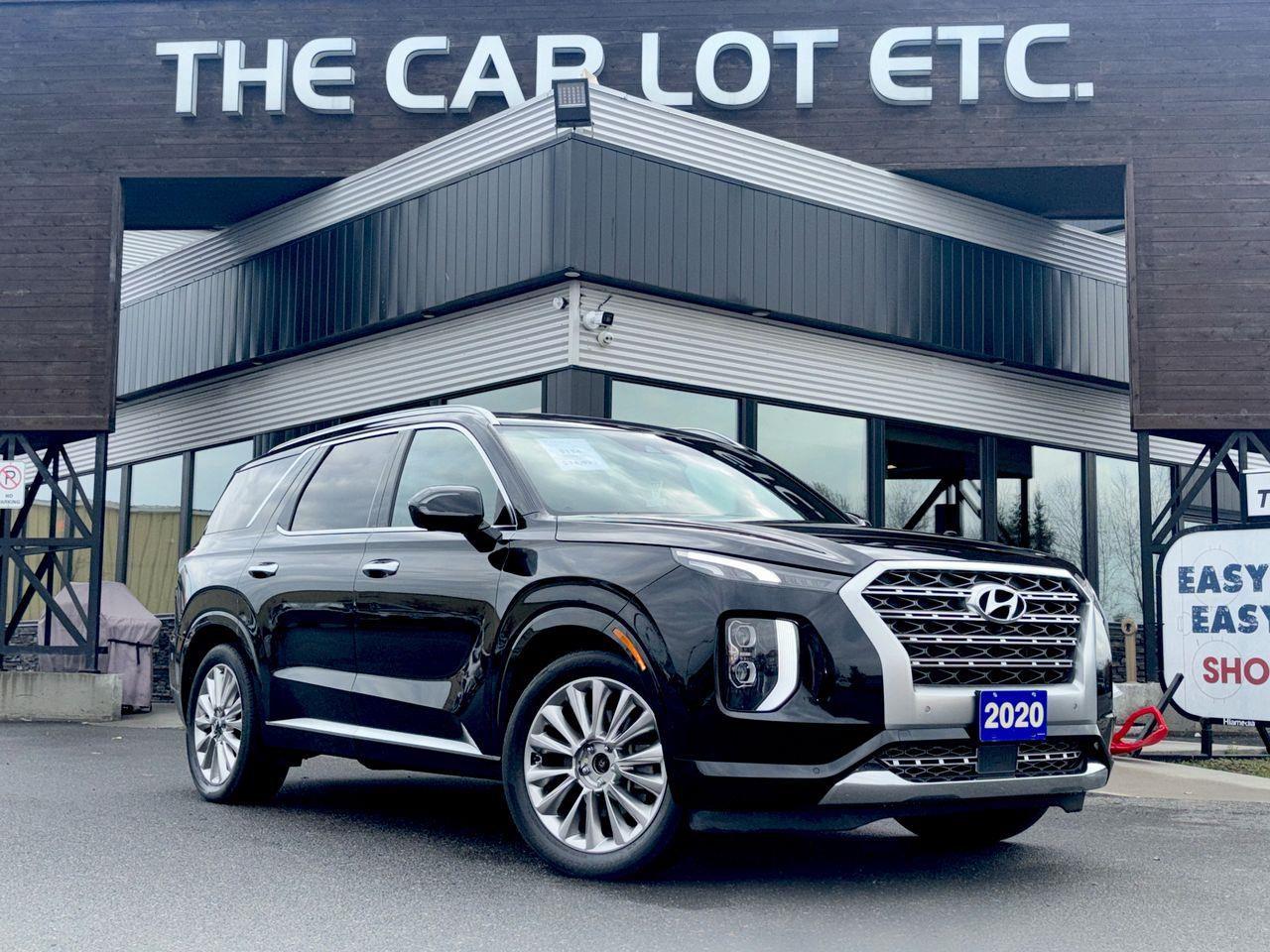 Used 2020 Hyundai PALISADE Ultimate 7 Passenger APPLE CARPLAY/ANDROID AUTO, 3RD ROW, HEATED LEATHER SEATS/STEERING WHEEL, MOONROOF, NAV, BACK UP CAM for sale in Sudbury, ON