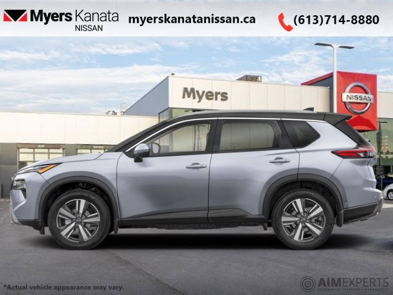 <b>Leather Seats,  Navigation,  360 Camera,  Moonroof,  Power Liftgate!</b><br> <br> <br> <br>  The Rogue is built to serve as a well-rounded crossover, with rugged design, a comfortable ride and modern interior tech. <br> <br>Nissan was out for more than designing a good crossover in this 2025 Rogue. They were designing an experience. Whether your adventure takes you on a winding mountain path or finding the secrets within the city limits, this Rogue is up for it all. Spirited and refined with space for all your cargo and the biggest personalities, this Rogue is an easy choice for your next family vehicle.<br> <br> This 2-tone boulder SUV  has an automatic transmission and is powered by a  201HP 1.5L 3 Cylinder Engine.<br> <br> Our Rogues trim level is SL. Stepping up to this Rogue SL rewards you with 19-inch alloy wheels, leather upholstery, heated rear seats, a power moonroof, a power liftgate for rear cargo access, adaptive cruise control and ProPilot Assist. Also standard include heated front heats, a heated leather steering wheel, mobile hotspot internet access, proximity key with remote engine start, dual-zone climate control, and a 12.3-inch infotainment screen with NissanConnect, Apple CarPlay, and Android Auto. Safety features also include HD Enhanced Intelligent Around View Monitoring, lane departure warning, blind spot detection, front and rear collision mitigation, and rear parking sensors. This vehicle has been upgraded with the following features: Leather Seats,  Navigation,  360 Camera,  Moonroof,  Power Liftgate,  Adaptive Cruise Control,  Alloy Wheels. <br><br> <br/>    5.99% financing for 84 months. <br> Payments from <b>$698.54</b> monthly with $0 down for 84 months @ 5.99% APR O.A.C. ( Plus applicable taxes -  $621 Administration fee included. Licensing not included.    ).  Incentives expire 2025-01-02.  See dealer for details. <br> <br><br> Come by and check out our fleet of 30+ used cars and trucks and 110+ new cars and trucks for sale in Kanata.  o~o