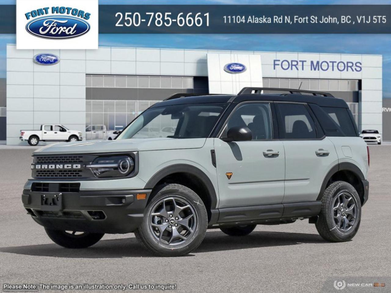 New 2024 Ford Bronco Sport Badlands  - Leather Seats for sale in Fort St John, BC