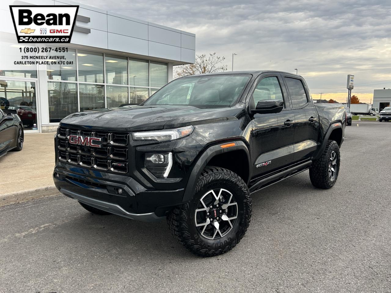 New 2024 GMC Canyon AT4X 2.7L 4 CYL WITH REMOTE START/ENTRY, HEATED SEATS, HEATED STEERING WHEEL, VENTILATED SEATS, HITCH GUIDANCE, HD SURROUND VISION for sale in Carleton Place, ON