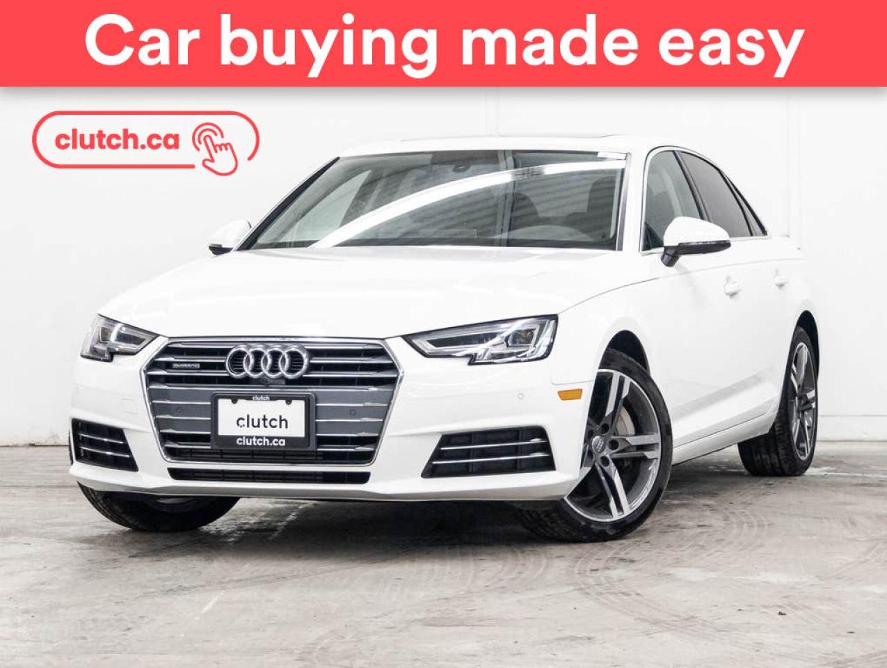 Used 2017 Audi A4 Technik AWD w/ Apple CarPlay & Android Auto, Power Sunroof, Nav for sale in Toronto, ON